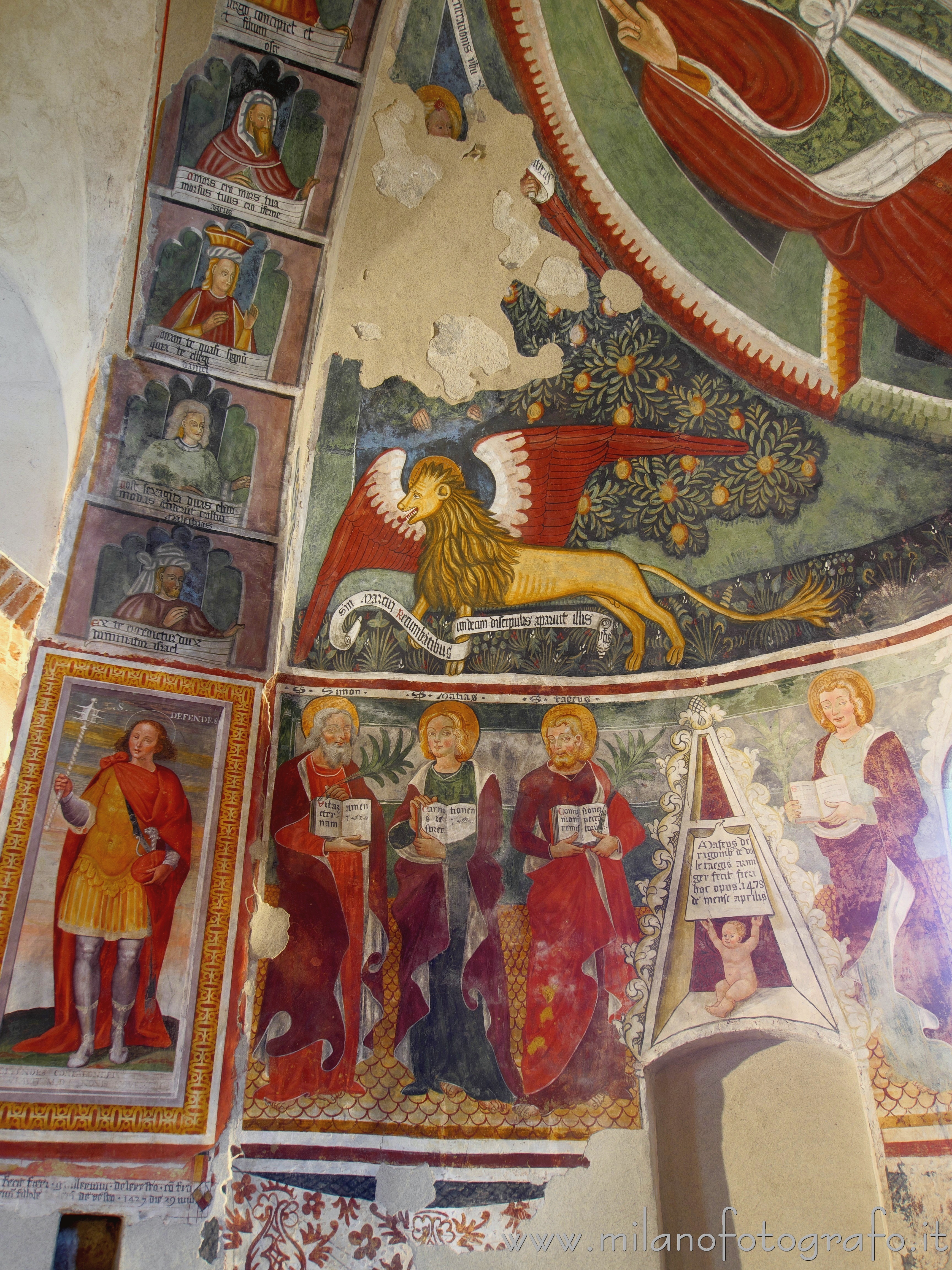 Casalvolone (Novara, Italy) - Left side of the central apse of the Church of St. Peter - Full resolution picture